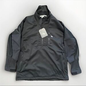 Macks Prairie Wings Black Cache River Quarter Zip Jacket Large NWT